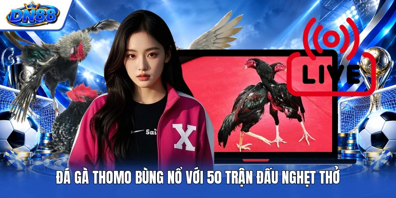 Đá gà Thomo bùng nổ với 50 trận đấu nghẹt thở