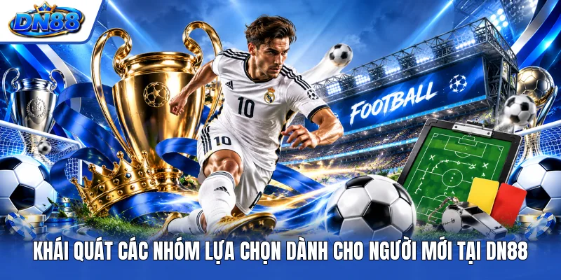 Khái quát các nhóm lựa chọn dành cho người mới tại DN88