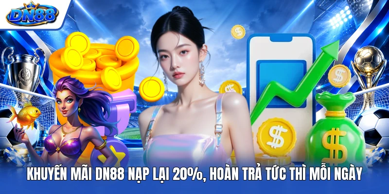Khuyến Mãi DN88 Nạp Lại 20%, Hoàn Trả Tức Thì Mỗi Ngày